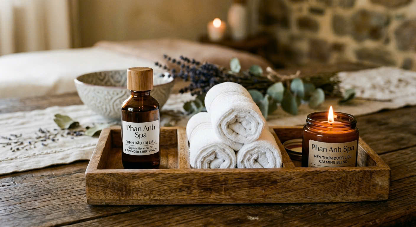 Quy trình massage yoni chuyên nghiệp sử dụng tinh dầu thiên nhiên tiệt trùng an toàn