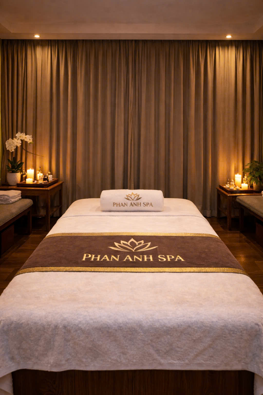 Không gian phòng massage yoni đảm bảo tiêu chuẩn vệ sinh và tính riêng tư 100%