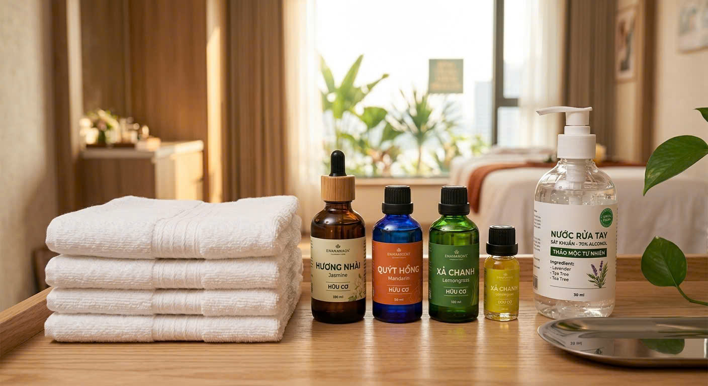 Bộ dụng cụ massage yoni tiệt trùng và tinh dầu thiên nhiên đảm bảo vệ sinh an toàn