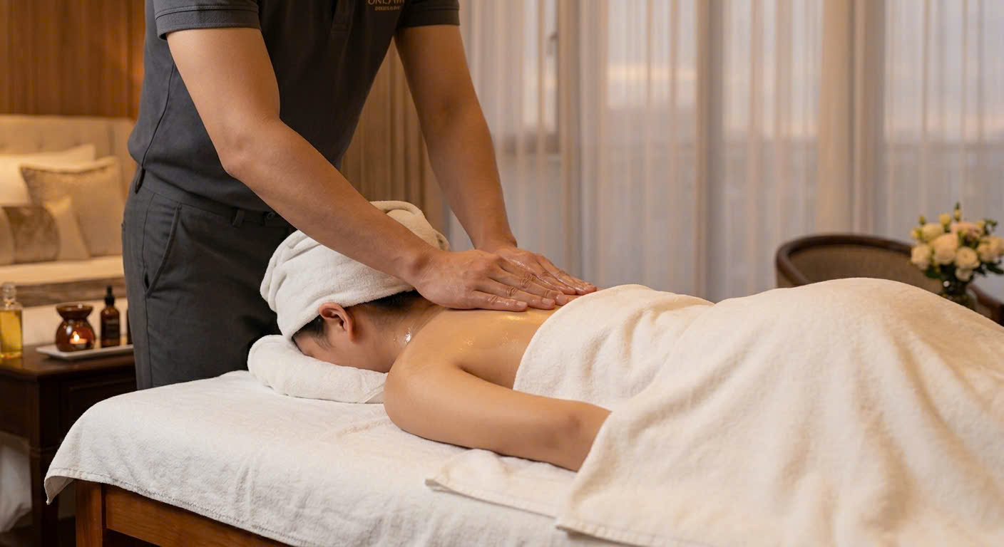 Quy trình massage Yoni trị liệu an toàn, vệ sinh và tôn trọng riêng tư khách hàng nữ