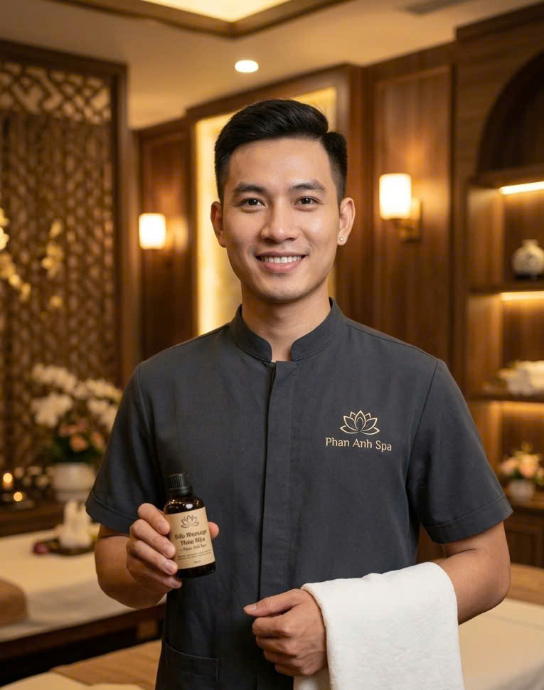 Kỹ thuật viên nam massage yoni cho nữ chuyên nghiệp lịch sự tại TPHCM